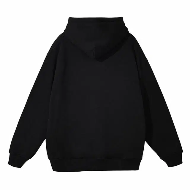 【dme】 美式设计款个性字母印花宽松连帽百搭休闲青少年中性风卫衣 男女同款