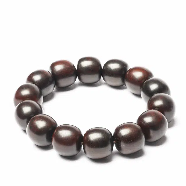 三檀小舍 【大规格】 国风国潮新中式 高油高密金星好料 诸事顺利好运连连 小众设计高级轻奢文玩盘玩 紫檀属 手串 男女同款情侣款