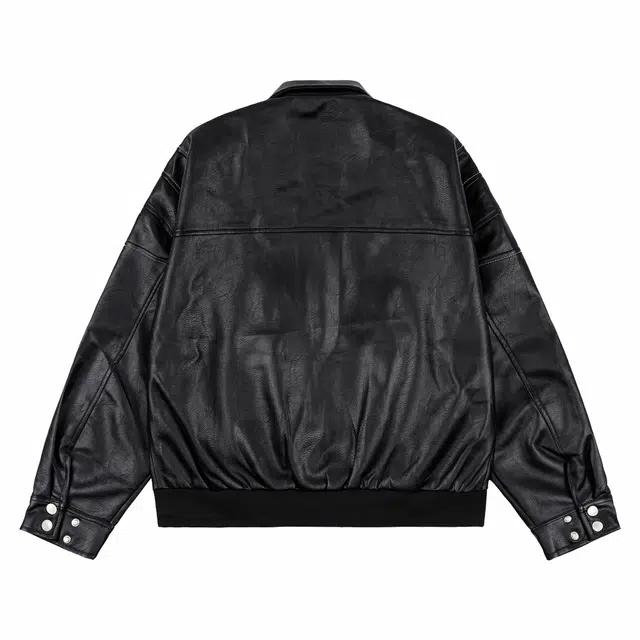PILOTDRAGON Clean Fit Biker Jacket Black