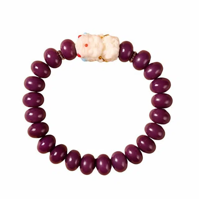 【招财纳福】 琉堇 蛇年限定小众创意绿度母佛珠 平安喜乐福禄顺遂转运珠 百搭文艺风女生手饰本命年水逆退散#好运 菩提根 手串 女款