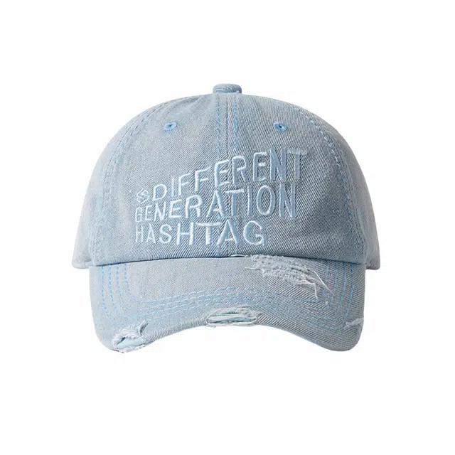 钓鱼熊 日系复古水洗做旧重磅刺绣工装港风阿美咔叽 棉 鸭舌帽 男女同款情侣款