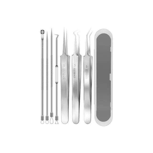 静玲珑 挑挤痘粉刺针 去黑头清刮闭口