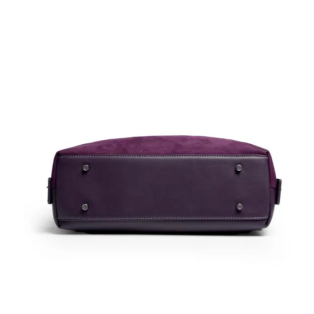 木林森 轻盈休闲时尚百搭 聚氨酯 斜挎单肩包 女款 紫色/深绿色