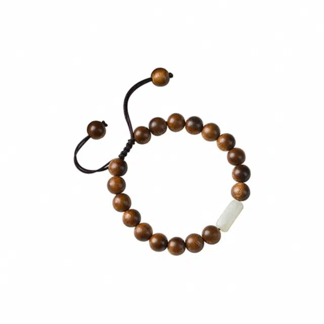 富珠汇 文玩珠串 平安大吉 福气满满 简约复古民族风绕指柔本命年转运佛珠#好运 檀木 手串 男女同款情侣款