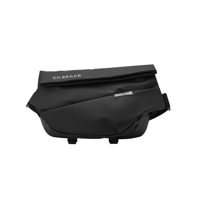 森马 机能风骑行简约百搭 织物 腰包 小号 男款 黑色