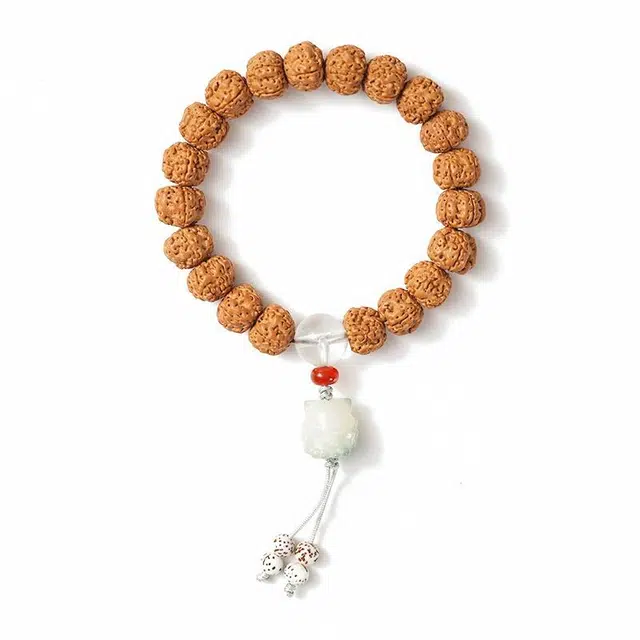 九隆古 【凤九】仙气森系穗子轻奢 新中式国潮 诸事顺遂平安喜乐有钱花文玩盘玩佛珠转运珠#好运 金刚菩提 手串 男女同款情侣款