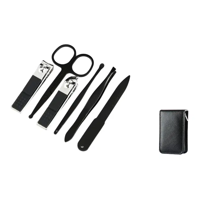 静玲珑 高档便捷修脚指甲刀套盒 六件套
