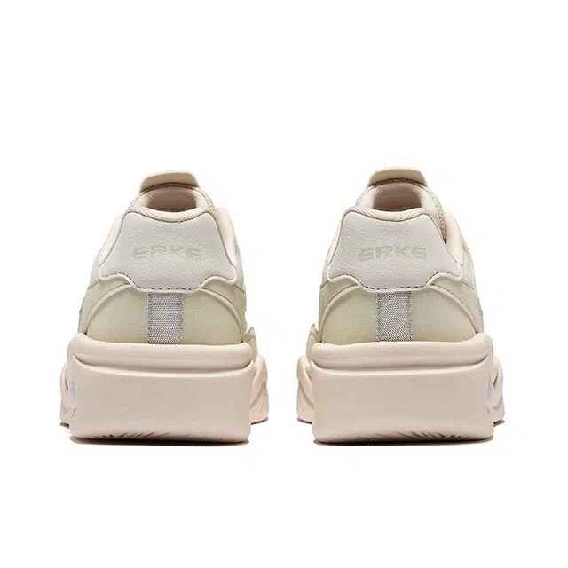 鸿星尔克 云来时尚潮流 防滑耐磨 低帮 板鞋 女款 烟灰绿苍野灰