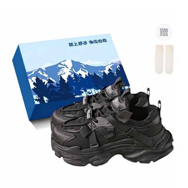 小鹿米利 百搭休闲运动厚底 防滑耐磨 老爹鞋 女款