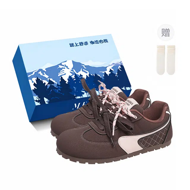 小鹿米利 小众拼色时尚百搭 防滑耐磨 低帮 生活休闲鞋 女款