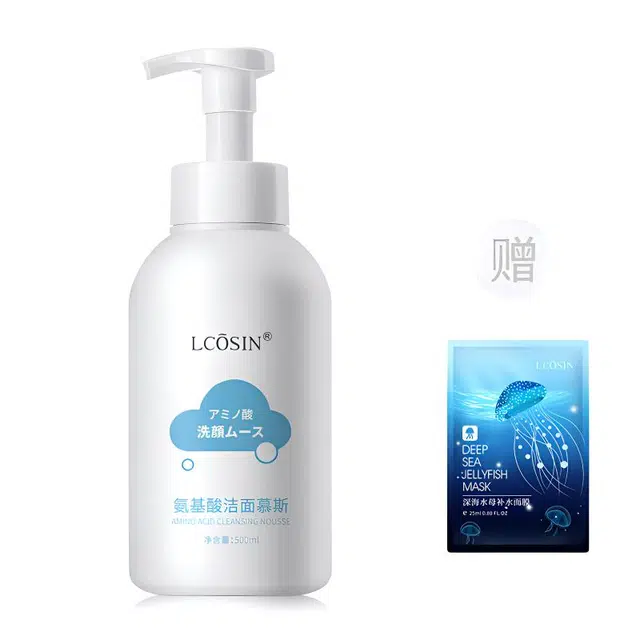 兰可欣  氨基酸洗面奶 控油 洁面慕斯推荐深层清洁不紧绷除螨护肤