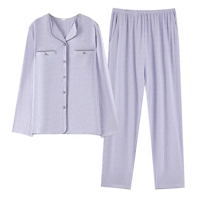 浪莎 舒适透气简约家居服睡衣套装 女款