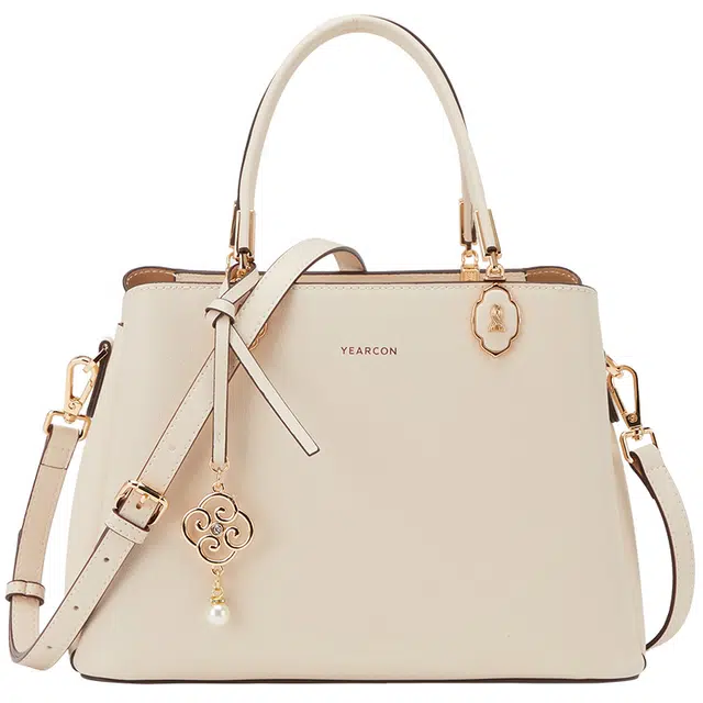 意尔康 简约大气百搭通勤 牛皮 手提包 大号 女款 多色