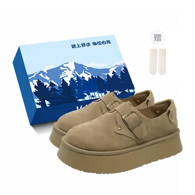 小鹿米利 时尚圆头复古百搭 防滑耐磨 低帮 生活休闲鞋 女款