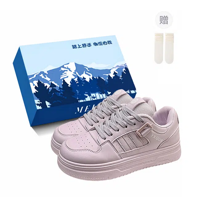 小鹿米利 百搭休闲运动学生小白鞋 防滑耐磨 低帮 板鞋 女款