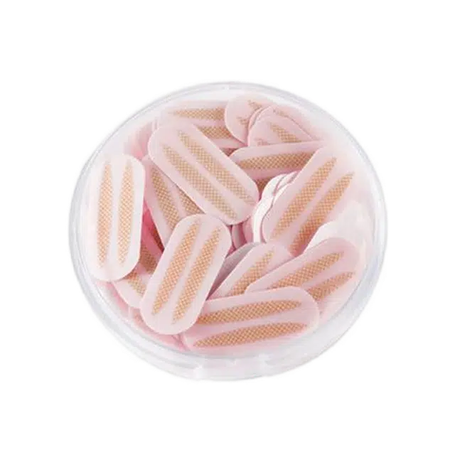 静玲珑 网纹蕾丝双眼皮贴带收纳盒无痕自然隐形内双美目贴橄榄椭圆 单面