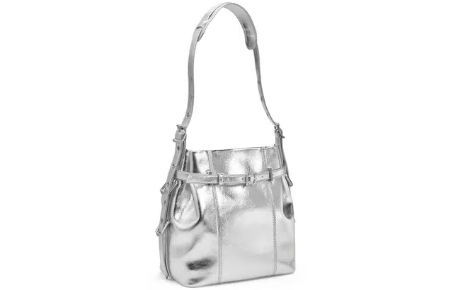 Charles & Keith Crossbody Bag Noir/Cream/Silver