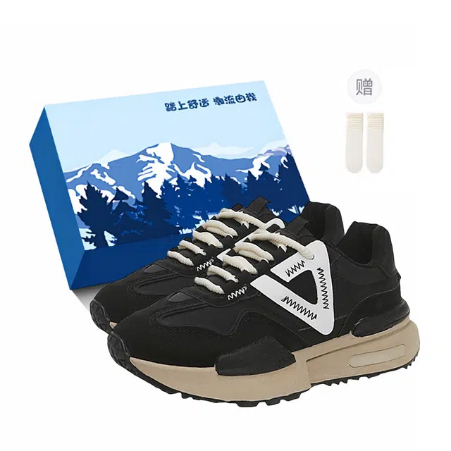 小鹿米利 运动跑步厚底百搭显脚小 低帮 生活休闲鞋 女款