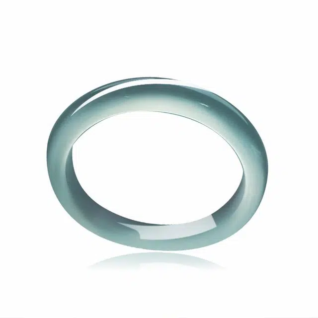 一世倾 新中式国潮冰川库里蓝清冷感高级感显白国风莹润透亮古典轻奢气质复古中国风百搭配饰好运 玛瑙 玉石手镯 男女同款情侣款