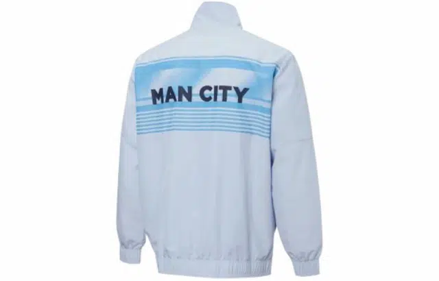 PUMA Mcfc Prematch Jacket Logo