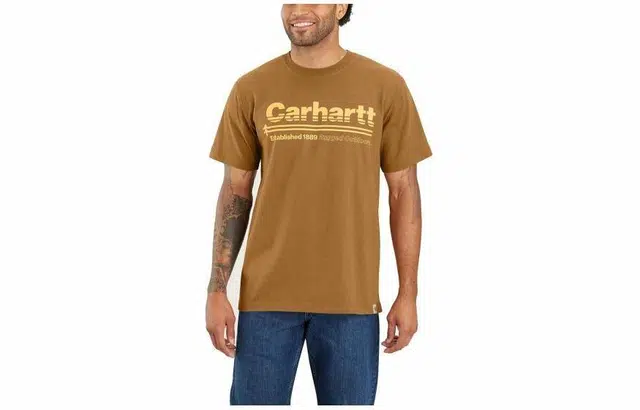 Carhartt 105754 Relaxed Fit Heavyweight Short-Sleeve Outdoors Graphic T-Shirt T