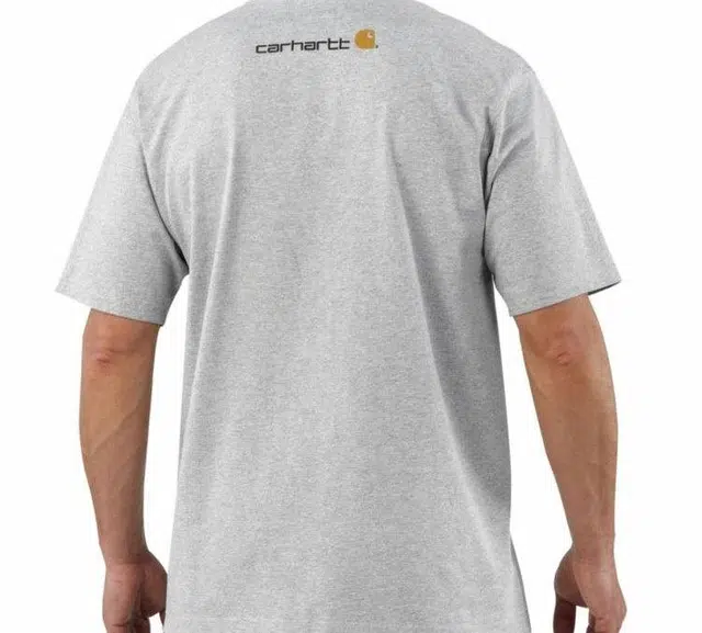Carhartt Classic Script Logo T-Shirt Light Grey