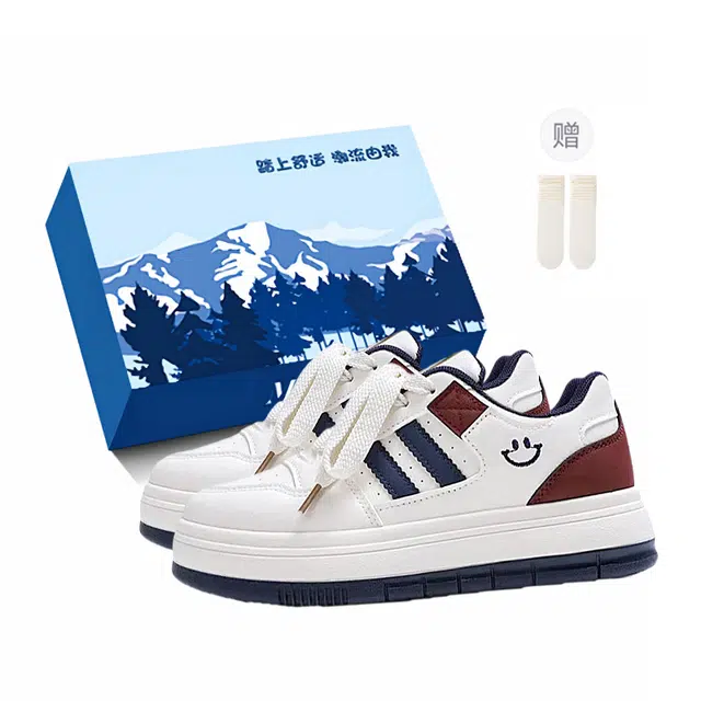 小鹿米利 百搭小众休闲运动 包裹性防滑耐磨 低帮 板鞋 女 深蓝色