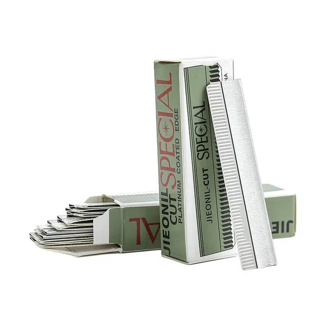 静玲珑 修眉刀安全型不锈钢拔毛钳剃眉刀平口斜口眉夹眉剪修眉工具套装