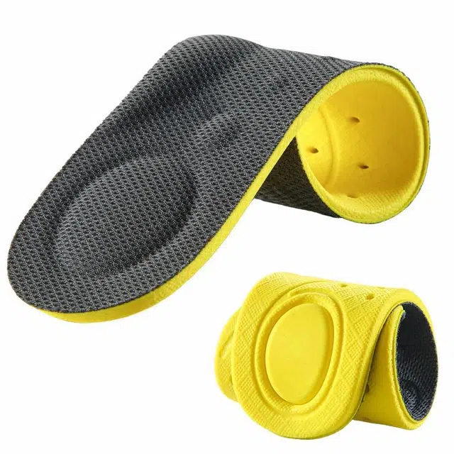 足印部落 艾草防臭吸汗除臭踩屎感软弹舒适不累脚 抗菌吸水透气网布 鞋垫 男女同款情侣款