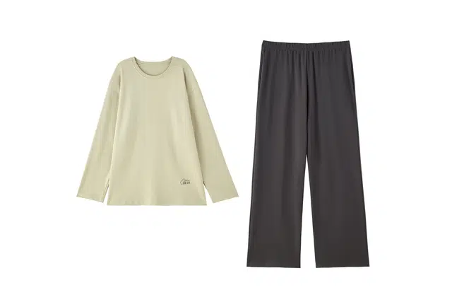 俏薇妮 简约纯色时尚柔软高级感休闲舒适可外穿家居服睡衣套装 男款 灰色