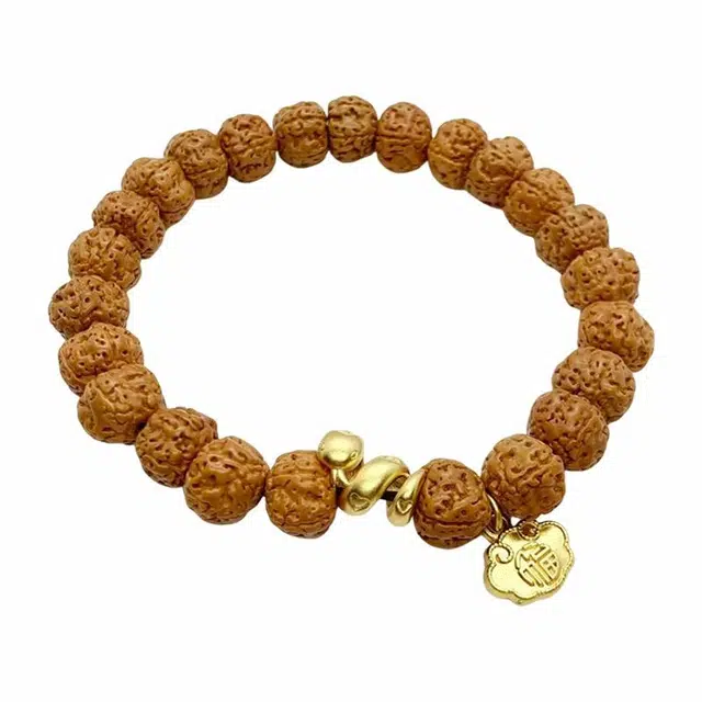 富珠汇 原创设计本命年蛇年暴富报福生肖蛇年平安顺遂#好运 金刚菩提 手串 男女同款情侣款