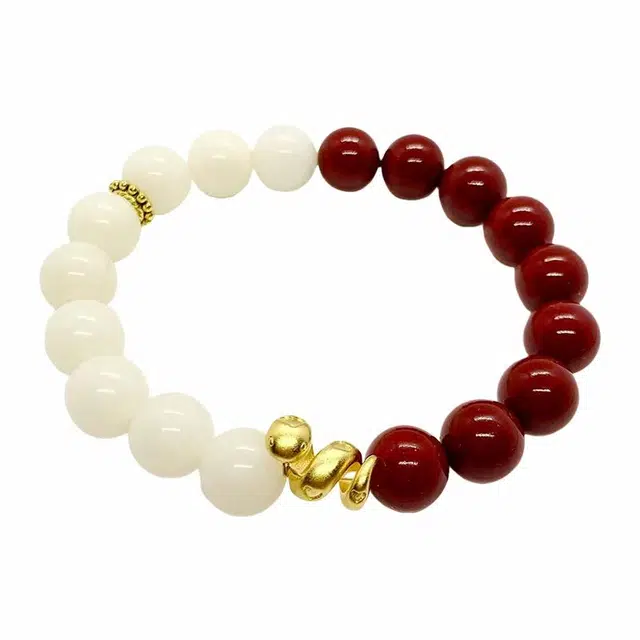 富珠汇 蛇年接福本命年转运 文玩破水逆行大运吉祥如意好运 白玉菩提 手串 男女同款情侣款