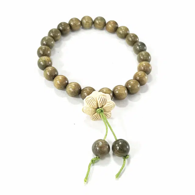 京华录 好运莲莲有钱花串珠转运珠文玩佛珠木珠 好运礼盒转运#好运 绿檀 手串 男女同款情侣款