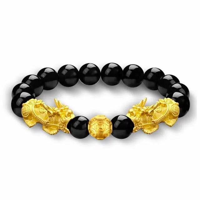 京华录 新中式复古气质感小众设计感 招财貔貅吞金兽本命年转运佛珠 宫廷风个性霸气典雅轻奢 菩提根 手串 男女同款情侣款