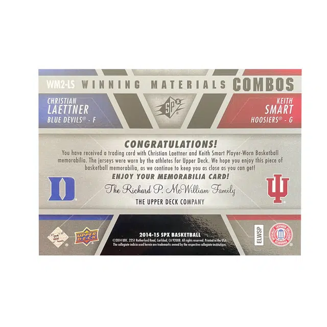 UPPER DECK 2014-15SPX