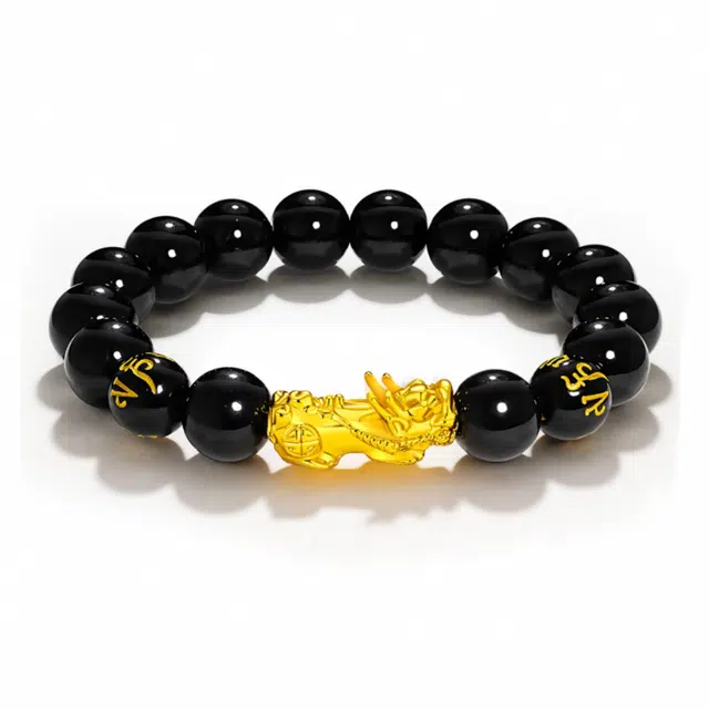 富珠汇 纳福 财运亨通 吸金 名族风六字真言串珠国风转运 琉璃 手串 男女同款情侣款