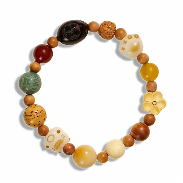 京华录 国潮复古民族风设计 多才多宝十八籽 金榜题名逢考必过 本命年转运宫廷风典雅文艺 菩提根 菩提类手串 男女同款情侣款