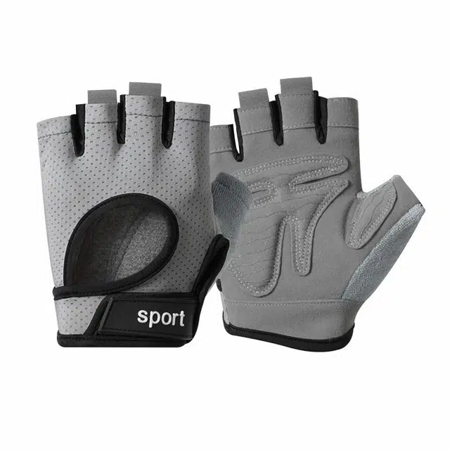 南极人 器械训练防滑耐磨透气运动护具壶铃训练瑜伽引体向上哑铃锻炼骑行防起茧 锦纶 健身手套 男女同款情侣款