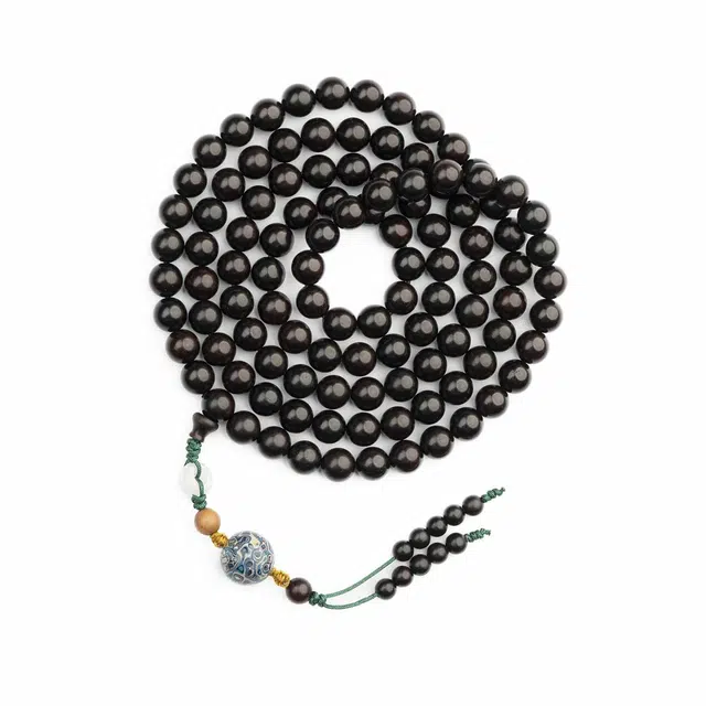 仙源 平步青云 有钱花新中式大气简约经典素圈盘玩轻奢手饰 高端佛珠多圈叠戴 好运 紫檀属 木作手串 男女同款情侣款