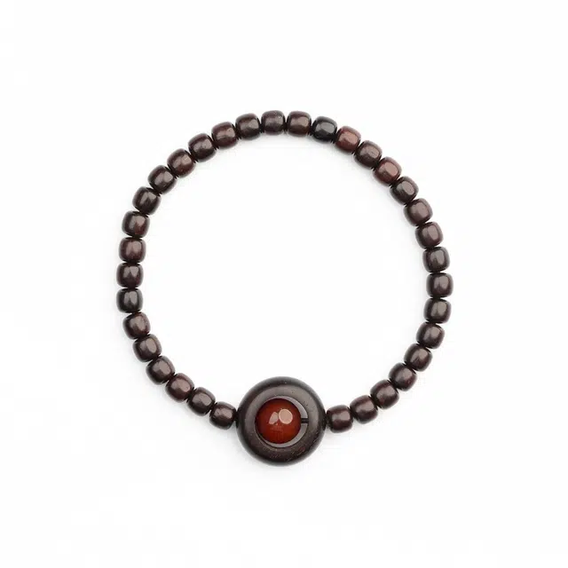 仙源 时来运转 好运加倍新中式潮流木质手持链念佛珠串盘文玩运转复古国潮风#好运 紫檀属 手串 男女同款情侣款