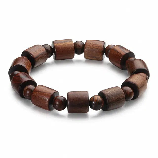 岁月静好 文艺大方典雅绕指柔念珠复古新中式盘玩手饰 简约宫廷风素雅温柔高级感 蒸蒸日上#好运 花梨木 手串 男女同款情侣款