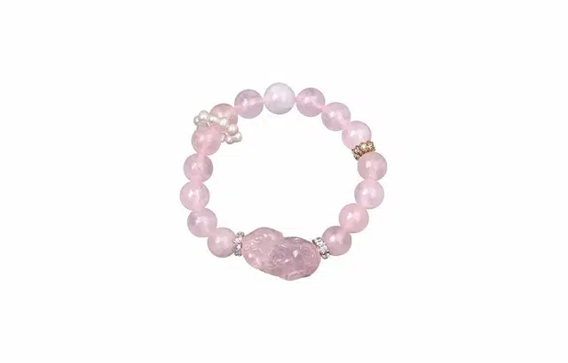 克拉日记 珍珠月光石貔貅马达加斯加马貔貅【全科好运】礼盒装 水晶 玉石手串 女款