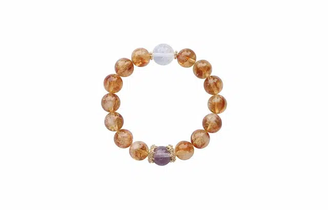 克拉日记 新中式国潮雏灵清新高级感小众设计手饰招财平安好运研究院礼盒装 水晶 手串 女款