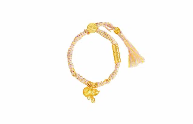 克拉日记 编织绳葫芦福禄藏风锤纹盘缠钱币葫芦福禄彩绳手工编织转运手饰【全科好运】礼盒装 合金 手链 女款