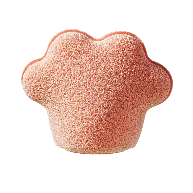 静玲珑 网孔猫爪型洗脸扑洁面扑海绵擦脸面扑深层清洁泡沫丰富卸妆器