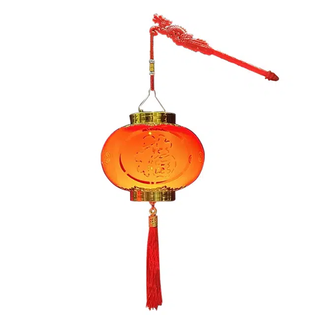 简普森 福字发光宫灯 手提仿古灯笼 电子音乐小红灯 玩具