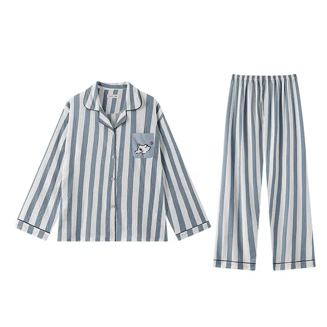 俏霓桐 大码简约耐看卡通家居服可外穿睡衣套装 男款 图片色
