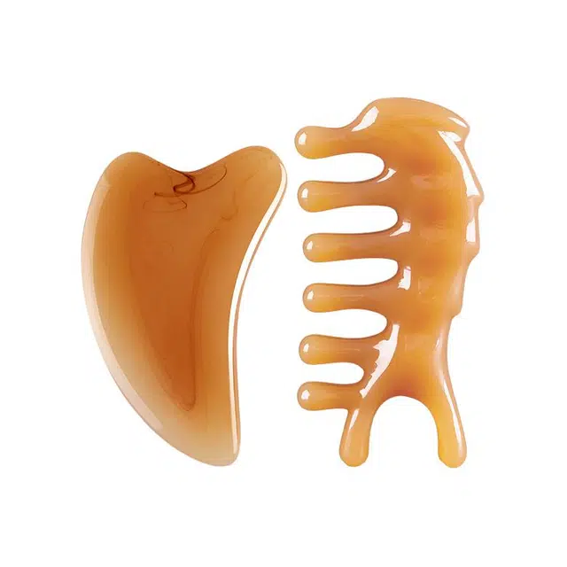 静玲珑 树脂刮鼻器鼻子鼻梁按摩神器美容工具刮脸板面部刮痧光滑温润刮痧拨经