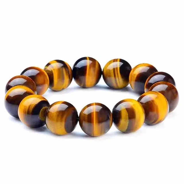 妍韵珠宝 高贵优雅勇气之石转运珠#好运 虎眼石 玉石手串 男女同款情侣款