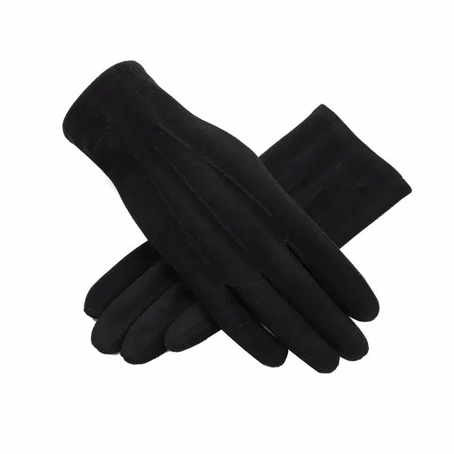 南极人 冬季保暖薄款韩版百搭户外骑行开车跑步防风防寒 可触屏 手套 女款